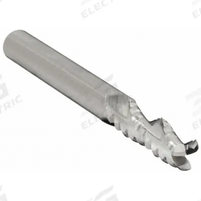 WIDIA HANITA Roughing End Mill: Carbide, 3 Flute, 1/4" Mill Dia, 3/4" LOC, 0.024" Chf - Corner-Chamfer Carbide Roughing End Mills for Nonferrous Materials