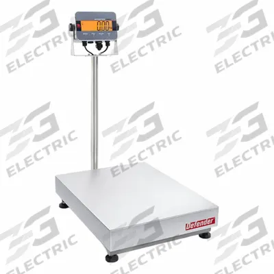 OHAUS Industrial Bench Scale: 19 3/4 in x 25 5/8 in, IP66/IP67, Column-Mounted - Bench Scales with Column-Mounted Indicator