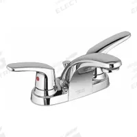 AMERICAN STANDARD Low Arc Bathroom Faucet: Colony Pro, Metal, Chrome Finish, 1.2 gpm Flow Rate, Arc (MPN 7075205.002). Key specifications — Includes: Metal body with metal lever handle/Pop-Up Hole & Rod; Brand: AMERICAN STANDARD; Series: Colony Pro.
