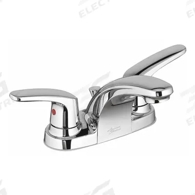 AMERICAN STANDARD Low Arc Bathroom Faucet: Colony Pro, Metal, Chrome Finish, 1.2 gpm Flow Rate - Centerset Handle Bathroom Faucets