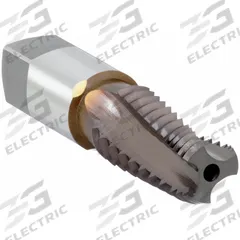 OSG Pipe and Conduit Thread Tap: 1/8"-27 NPT, 3 Flute, Interrupted Thread, V Coated Cobalt (MPN 1205300208)