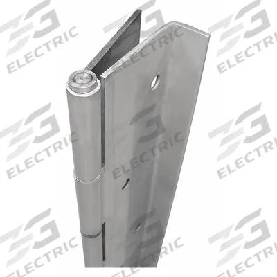 BEST Piano Hinge: Stainless Steel, 83 1/8 in Leaf Ht - Full Mortise-Mount Piano Hinges