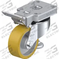 BLICKLE Plate Caster: Polyurethane Tread, Steel, 100 mm Wheel Dia, 142 mm Mounting Ht, Swivel, Slot (MPN 887636). Key specifications — Brand: BLICKLE.