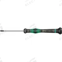 WERA General Purpose Torx Screwdriver: Kraftform, Std Lg, Torx Tip, Friction, T7 Tip Size (MPN 05118183001). Key specifications — attr1205076: T7; attr1205081: WERA; attr1205102: Ergonomic.