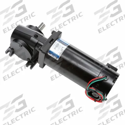 LEESON Right Angle Gearmotors: Right Angle, 90V DC, TENV, 500 RPM, 30 in-lb Max Torque - Right Angle DC Gearmotors