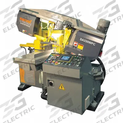MARVEL Band Saw: Horizontal, 230V AC, 13 in x 16 in, 95 to 295 SFPM, 0° to 45° Right - Mitering Automatic Horizontal Band Saws