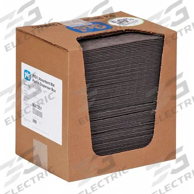 PIG Sorbent Pad: 12 13/16 oz Volume Absorbed Per Pad, 13 in x 10 in Pad Size (L x W) - Sorbent Pads