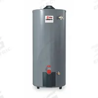RHEEM-RUUD Commercial Gas Water Heater: Natural Gas, Low NOx, 75 gal, 75,100 BTU, 64 in Ht (MPN G75-75N-3). Key specifications — Automatic Thermostat: Yes; Display Sell UOM: EA; Market: Commercial; Standards: US CSA (Star); Brand: RHEEM-RUUD; Low NOx: Yes; Water Connection Location: Side; Fuel Type: Natural Gas.