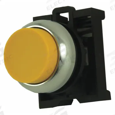 EATON Extended Push Button: 22 mm Mounting Size, Metallic - Extended-Length Push-Button Operators