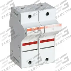 MERSEN Fuse Block: Finger-Safe, 2 Pole, 600 V AC, DIN Rail Mounting, Pressure Plate Termination (MPN US6J2I). Key specifications — Brand: MERSEN.
