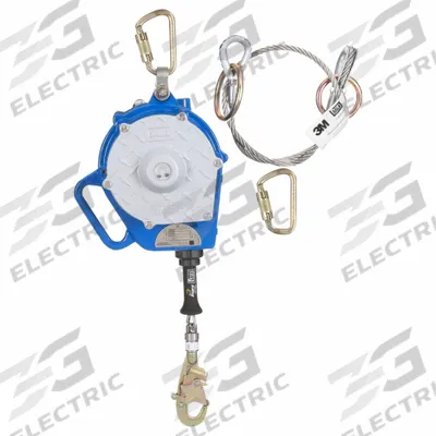 3M DBI-SALA Self Retracting Lifeline: Carabiner Anchor, Harness Swivel Snap Hook - Mounted SRLs for Rescue