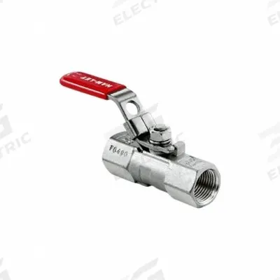 HAM-LET Manual Two-Way Ball Valve: 1/4 in, Stainless Steel, Straight, FNPT x FNPT - Straight-Body Stainless Steel Ball Valves