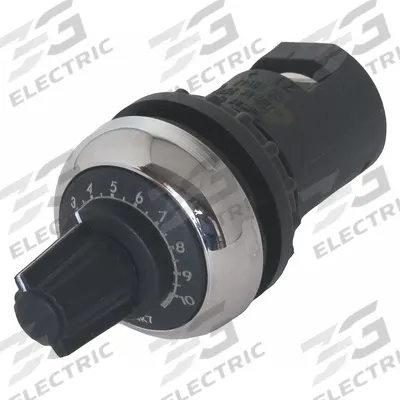 EATON Potentiometer: 22 mm Panel Mounting Size, 4,700 ohm Max Resist Rating - Potentiometers with Dial Plates & Operators