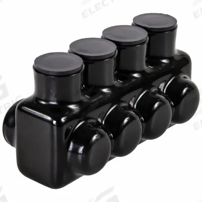 POLARIS Multitap Connector: 4 Port, Single-Sided Entry, 6 AWG – 3/0 AWG Wire Size - Dry-Location Single-Sided Entry Multitap Connectors