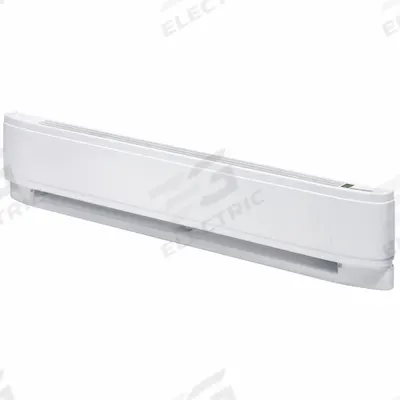 CADET Baseboard Heater: Commercial Grade, 1250/938 W, Thermostat Included, White - Standard Electric Baseboard Heaters