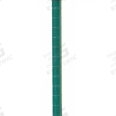 METRO Industrial Wire Shelving Post: 34 in x 1 in, Steel, Split Sleeve, Green - Antimicrobial Wire Shelving Posts for Wet & Dry Use