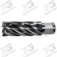 SLUGGER BY FEIN Annular Cutter: 2 3/16 in Cutter Dia, 4 in Max Cutting Dp, Bright, High Speed Steel (MPN 63134555004). Key specifications — attr253884: No; attr253885: Bright; attr253886: High Speed Steel; attr253887: Weldon Flat; attr253888: Fractional Inch; attr277149: SLUGGER BY FEIN.