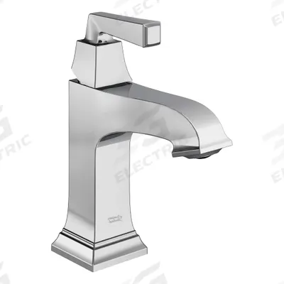 AMERICAN STANDARD Mid Arc Bathroom Faucet: Town Square S, Brass, Polished Chrome Finish - Single-Post Handle Bathroom Faucets