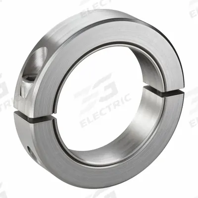 RULAND MANUFACTURING Shaft Collar: 2-Piece, Inch, Round, Clamp-On, 2 5/8 in Bore Dia - Stainless Steel Shaft Collars
