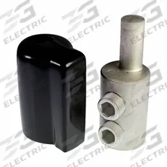 BURNDY Compression Pin Terminal: 500 kcmil Pin Size, Offset Pin Orientation (MPN KAPO750). Key specifications — Brand: BURNDY; For Conductor Material: Aluminum.