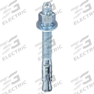 DEWALT Wedge Anchor: 5 in Overall Lg, 3/8 in Dia, 3/8"-16 Thread Size, 3 5/8 in Thread Lg - Steel Wedge Anchors