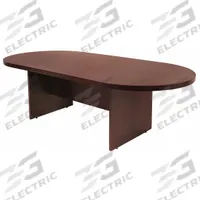 REGENCY Conference Table: Racetrack Oval, Laminate, Mahogany, 71 in Overall Lg, 35 in Overall Wd (MPN LCTRT7135MH). Key specifications — attr987891: Slab Leg; attr987894: Laminate; attr987867: PVC; attr987857: REGENCY; attr987872: Wood.