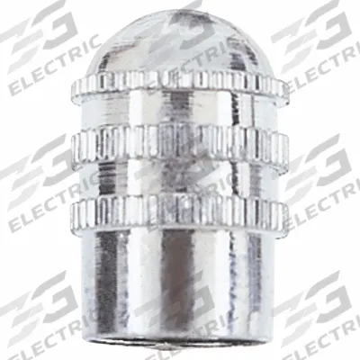 HALTEC Valve Cap: Tire Valve Caps, Grip Seal, Round, Silver, 1/2 in Overall Lg