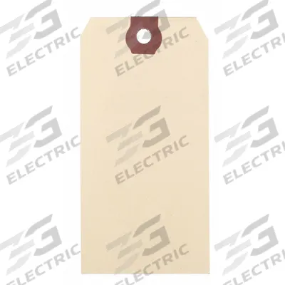 APPROVED VENDOR Shipping Tag: #6, 5 1/4 in Tag Ht, 2 5/8 in Tag Wd, 13 Points, Manila - Manila Shipping Tags