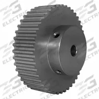 DAYTON Timing Pulley: Modified Curvilinear, Fixed, For GT Timing Belt Section, For 15 mm Belt Wd (MPN 44-5P15-6A4). Key specifications — Brand: DAYTON; Finish: Clear Anodized; For Belt Series: Powerhouse®.