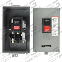 SQUARE D Manual Motor Starter: Non-Reversing, 2 Poles, 27 A, NEMA Size M-1, Thermal Protection, SQR1 (MPN 2510MCA1). Key specifications — Maximum Voltage Rating: 600V AC; Brand: SQUARE D; Thermal Units Required: 1 (Not Included).