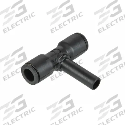 LEGRIS Push-Fit Tee Fitting: 10 mm OD x 10 mm OD x 10 mm OD Size, Polymer - Nylon & Nickel-Plated Brass Tube Fittings
