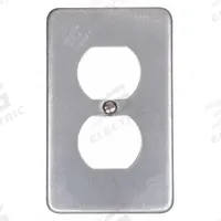 APPLETON ELECTRIC Weatherproof Cover: Steel, FD/FS, Duplex Receptacles, 1 Gangs, No Enclosure, Gray (MPN FSK-1DR). Key specifications — Brand: APPLETON ELECTRIC; Color: Gray; Compatible with Product Type: Duplex Receptacles; Compatible with Series: FD; Mounting Orientation: Horizontal or Vertical.