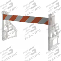 APPROVED VENDOR Traffic Barricade Kit: 40 in Overall Ht, 72 in x 40 in, Engineer, Barricade Kit, PVC (MPN 97-01-004-011). Key specifications — Color: White; Includes: (2) A-Frames; Manufacturer Part Number: 97-01-004-011; Brand: APPROVED VENDOR; Accepts Light: Yes; Features: Universal Slots Accept a Wide Variety of Boards; Frame Material: Plastic; Legend: Blank.