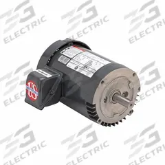 U.S. MOTORS General Purpose Motor: Rigid Base Mount, Totally Enclosed Fan Cooled, 7 1/2 hp (MPN S7P2ACR). Key specifications — Brand: U.S. MOTORS; Nameplate Voltage @ 60 Hz: 208-230/460V AC; Full Load Current @ 60 Hz: 20.0-18.1/9.1 A; Nameplate RPM @ 60 Hz: 1,765 RPM; Motor Enclosure: TEFC.