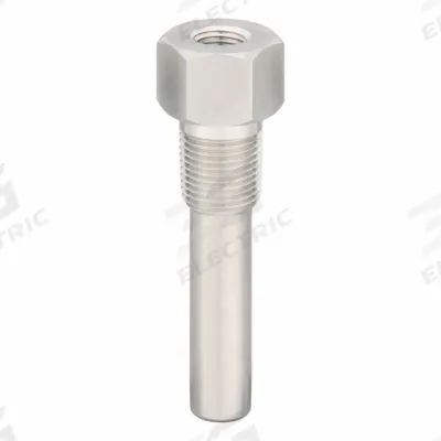 Dwyer Threaded Thermowell: Stainless Steel, For 4 in Stem Lg, 4 in Insertion Lg - Temperature Regulator & Duct Sensor Thermowells