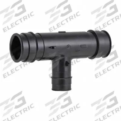 UPONOR Barbed Tee: 2 in ID x 2 in ID x 1 1/4 in ID Size, Barbed x Barbed x Barbed x Barbed - Expansion Polymer Barbed Tube Fittings