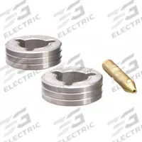 MILLER ELECTRIC Drive Roll Kit: 2-Roll, 0.035 in, V-Groove, 0.035 in (MPN 079595). Key specifications — attr30202: Multimatic 255; attr30204: 22 Series; attr30206: Solid; attr30197: MILLER ELECTRIC; attr30194: 079595.