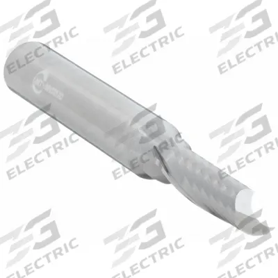 ONSRUD Solid Router Bit: Spiral O-Flute Upcut, 1/4" Cut Dia - Spiral O-Flute Router Bits for Aluminum