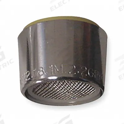 KISSLER Outlet: 2.2 gpm Flow Rate, Aerated Flow Outlet, Metal, Chrome Finish, Female - Faucet Aerators & Outlets
