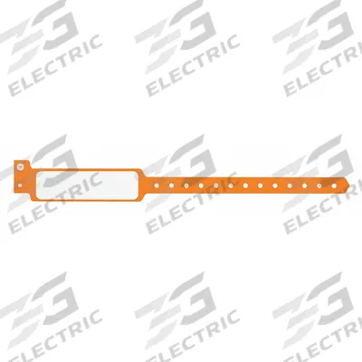 ID Wristband: No Legend, 11 1/2 in Overall Lg, 1 3/8 in Overall Wd, Plastic - Security Wristbands