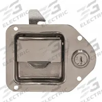 BUYERS PRODUCTS Locking Latch,Stainless Steel: Paddle Latch, Truck Boxes, 4 3/8 in Overall Ht (MPN 8000SSL). Key specifications — Type: Paddle Latch; Compatible with Manufacturer Model No.: Universal Truck Boxes; Compatible with Product Type: Truck Boxes; Includes: Lock Cylinder; Material: Stainless Steel; Color: Silver; Brand: BUYERS PRODUCTS.