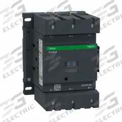 SCHNEIDER IEC Magnetic Contactor: Non-Reversing, 3 Poles, 3NO Contacts, 150 A, 120V AC Coil (MPN LC1D150G7). Key specifications — Brand: SCHNEIDER; Integrated Surge Suppression: Yes.
