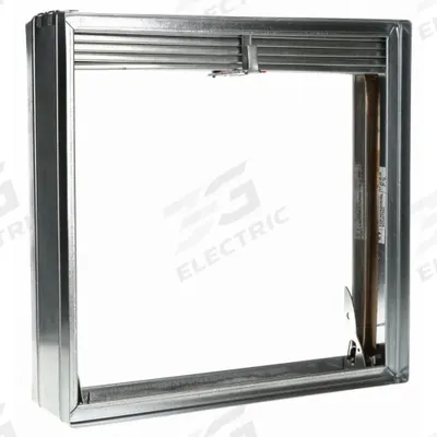 Dayton 13.75"H-W 3.7"L Square Spring Fire Dampr: Static, 13 3/4 in H, 13 3/4 in W - Rectangular Fire Dampers