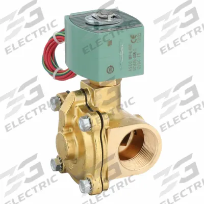REDHAT Solenoid Valve: 2-Way, Normally Open, 1 1/4 in Pipe Size, 12V DC, Watertight - 2-Way/2-Position, Normally Open Solenoid Valves