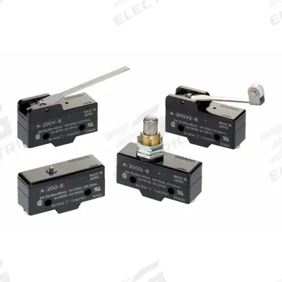 OMRON Snap Action Switch: Plunger Actuator, 1NO/1NC - Plunger Snap-Action Switches