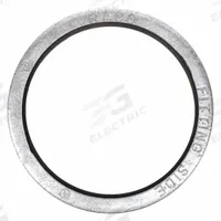 RACO Liquid Tight Sealing Washer: 1 1/4 in For Conduit Size, Neoprene/Zinc Plated Steel (MPN 2455). Key specifications — attr1047112: Fittings and Enclosures; attr211012: RACO; attr1047109: 1-1/4 in; attr1047101: Sealing Washer; attr1047117: Neoprene.