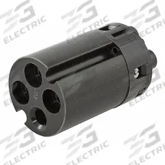 Replacement Insert: Female, 3 Pole, 4 Wire, 250V AC, 60 A, IEC Grounding (MPN IN460DF). Key specifications — Brand: HUBBELL; Compatible Series: Heavy Duty; Gender: Female; Manufacturer Part Number: IN460DF.