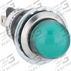 DAYTON Raised Panel Light: 18 mm Panel Mounting Hole Dia, LED, Raised Head (MPN 22NY61). Key specifications — Brand: DAYTON; Electrical Connection: 0.187 in Tab.