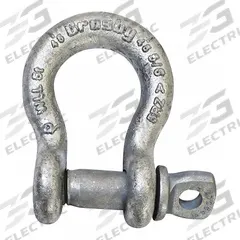 CROSBY Anchor Shackle: Anchor Shackle, 14,000 lb Working Load Limit, 1 1/4 in Wd Between Eyes (MPN 1017538). Key specifications — Body Color: Silver; Brand: CROSBY.