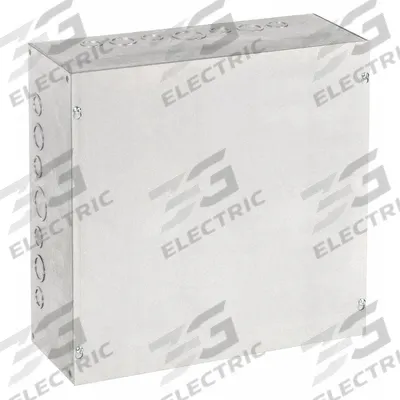 HOFFMAN Enclosure: Steel, 16 in x 15 in x 6 in, NEMA 1, Solid Cover, Screw On, Included - Steel Indoor Enclosures with Screw-On Covers